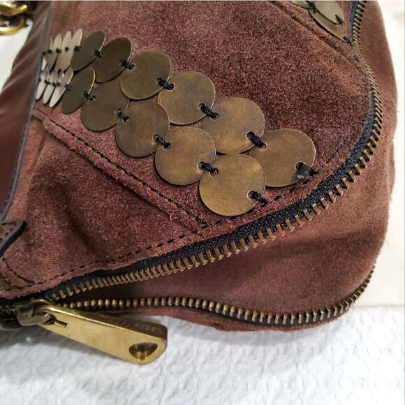Fossil Fifty Four Whitney Suede Hobo Bag